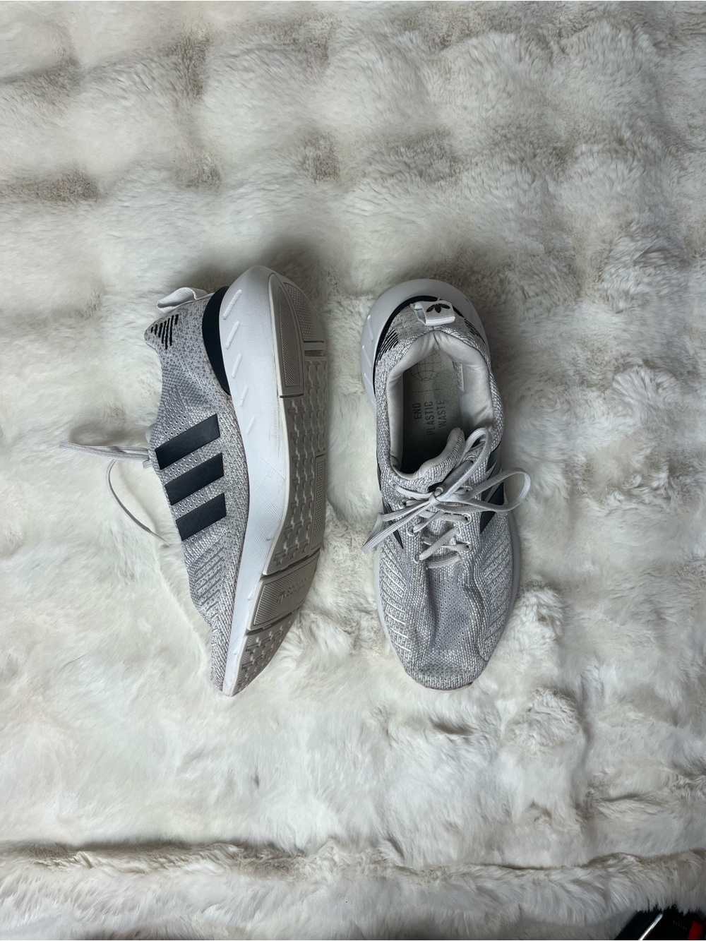 Adidas Swift Run 22 Men’s Grey Black Training Shoes Sneakers Size 10 - Picture 5 of 12